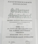 2016 Silberner Meisterbrief